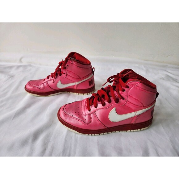 Nike Women's 8.5 Big Nike High LE Hot Pink/Red LE Valentine's Edition 358858-612 - Picture 6 of 13